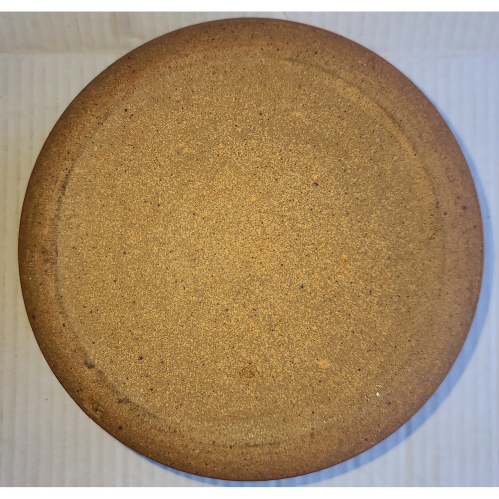 Hand Thrown Pottery Terracotta Speckled Brown Stoneware Bowl Planter Signed 8.5" - Picture 4 of 9